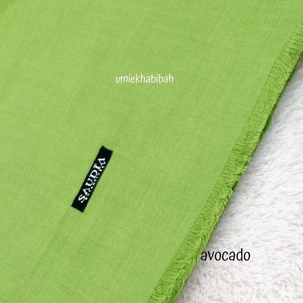 kerudung jilbab / hijab segi empat bahan katun saudia rawis tebal merk saudia bisa untuk anak sekola
