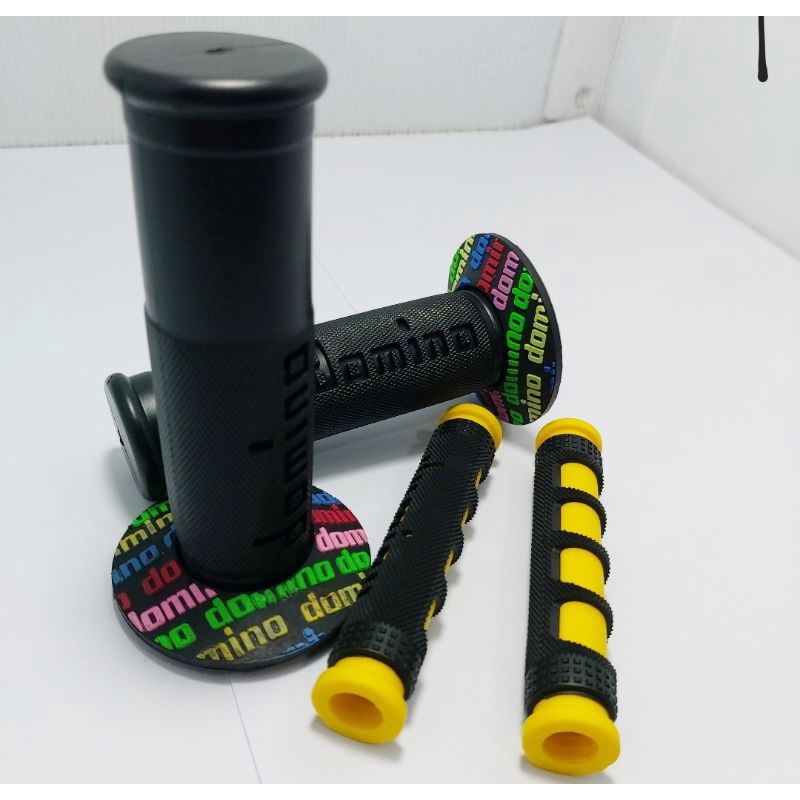 paket 2 item Grip Hangrip Domino + karet handle Rem jari motor universal