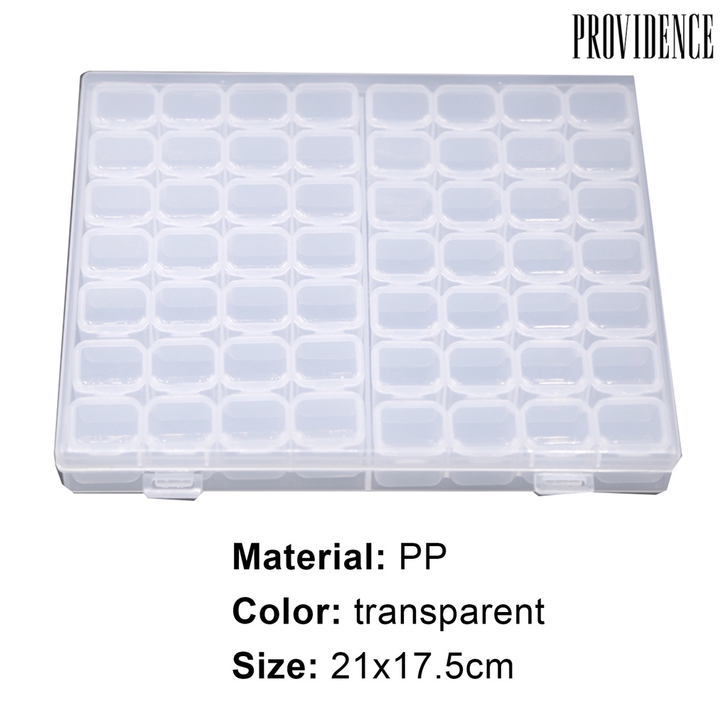 Providence Nail Art Storage Box 56 Grid with Lid High Quality PP Practical Nail Art Storage Case for Home