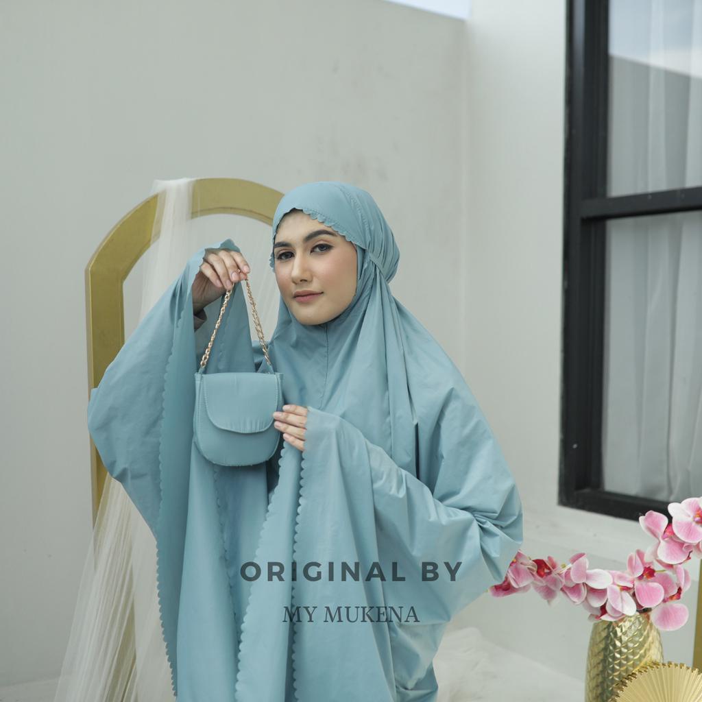 Mukena Dewasa Parasut Premium 3in1 Lasaercut Mewah