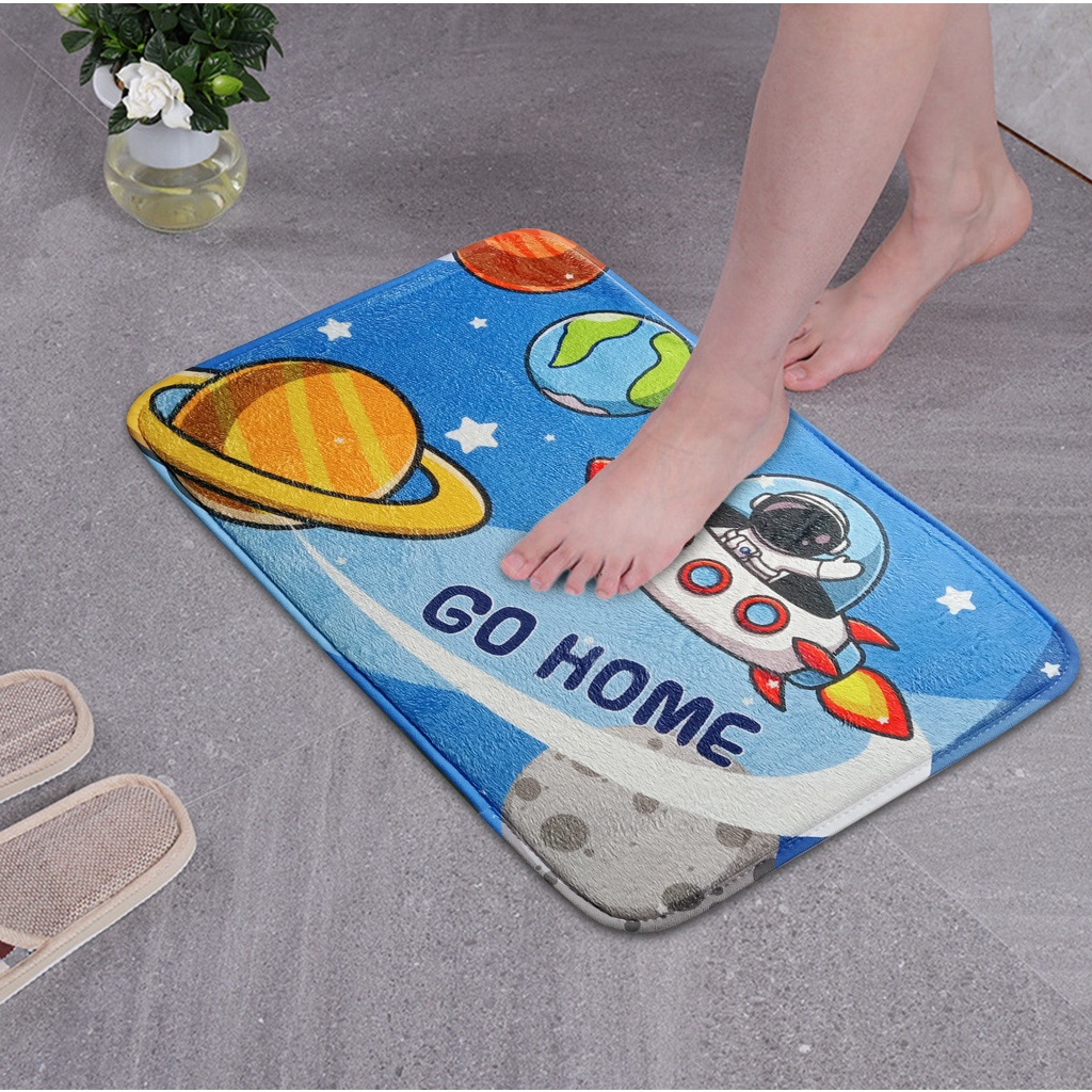Keset Lantai Anti Slip/Keset Lantai Kamar/Keset Motif 40 cm x 57 cm