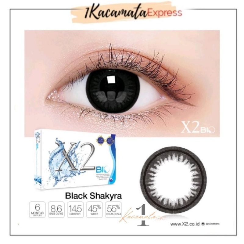 SOFTLENS WARNA X2 BIO BLACK BROWN EXOTICON