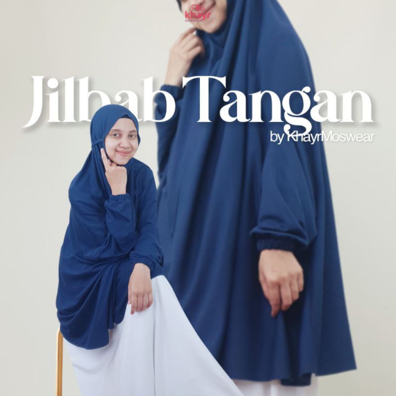 khimar jiltang (jilbab tangan) khayrmoswear / jilbab instan / bergo kaos