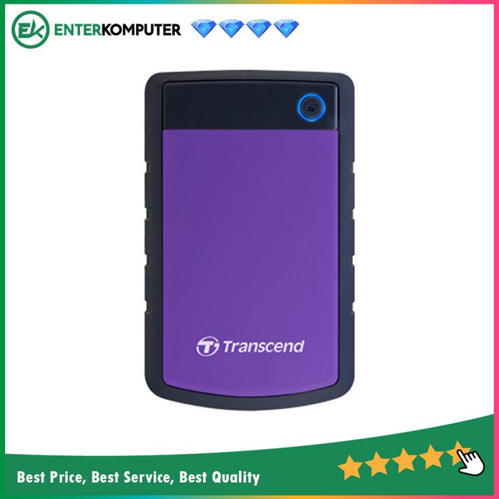 Harddisk Transcend Storejet 25 - Antishock - 2TB M3 H3 H3B USB 3-0