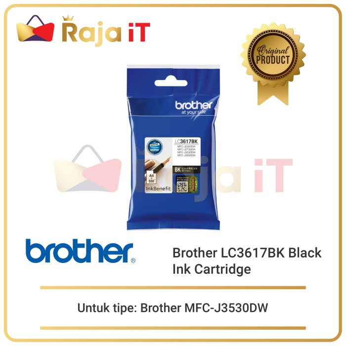 BROTHER Cartridge LC 3617 BK Black Original LC3617BK Tinta LC 3617BK