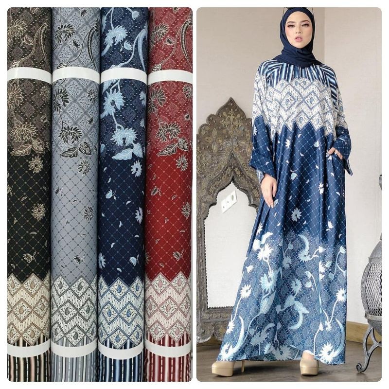 Kain Maxmara Lux Motif Batik Harga Per 0 5m Shopee Indonesia