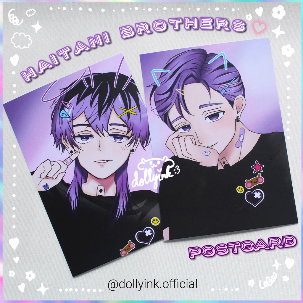[ARTPRINT TOKREV]Haitani brothers Art Print by dollyink/Tokyo Revengers Postcard/Tokyo Revengers Art