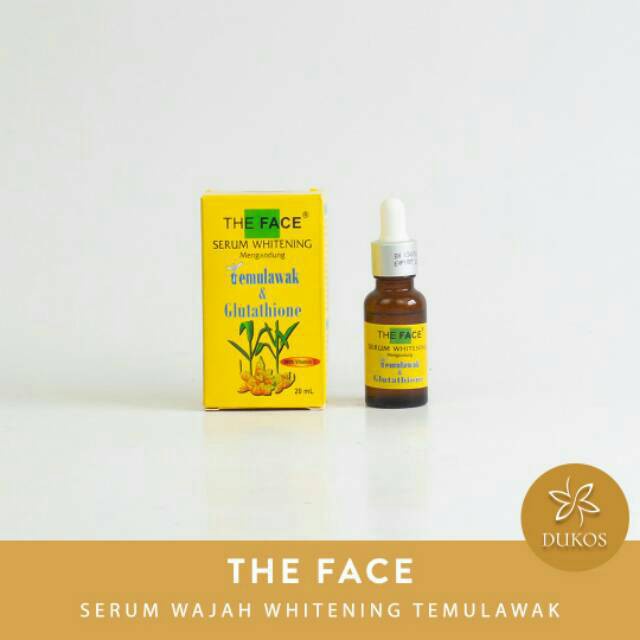 THE FACE SERUM WHITENING MENGANDUNG TEMULAWAK &amp; GLUTATHIONE - 20ML