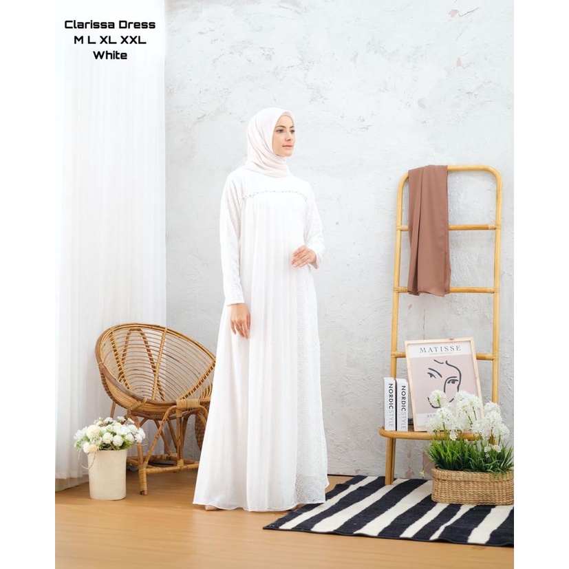 Permata Olshop / Clarissa Dress NF / Kebaya Modern / Gamis Kebaya Pesta Mewah