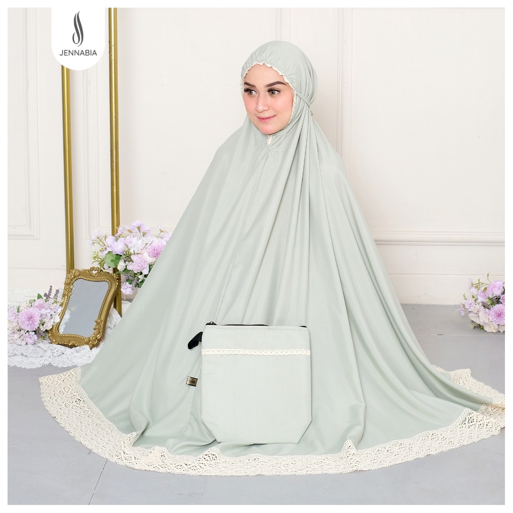 mukena JENNABIA - Dewasa Polos Katun Premium Jumbo Murah mewah bali bisa cod tebal halus viral estetik bordir untuk lebaran mukena terbaru excluesiv motif standar remaja tas mukena renda warna mukena silky premium best quality