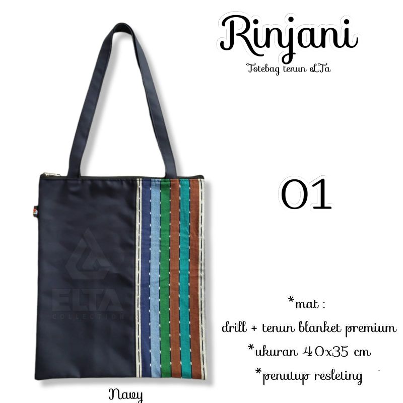 Rinjani totebag tenun tas kuliah tas jalan