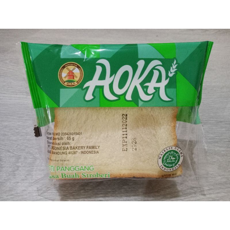 

Aoka Roti Panggang Lezat Lembut Rasa stroberi