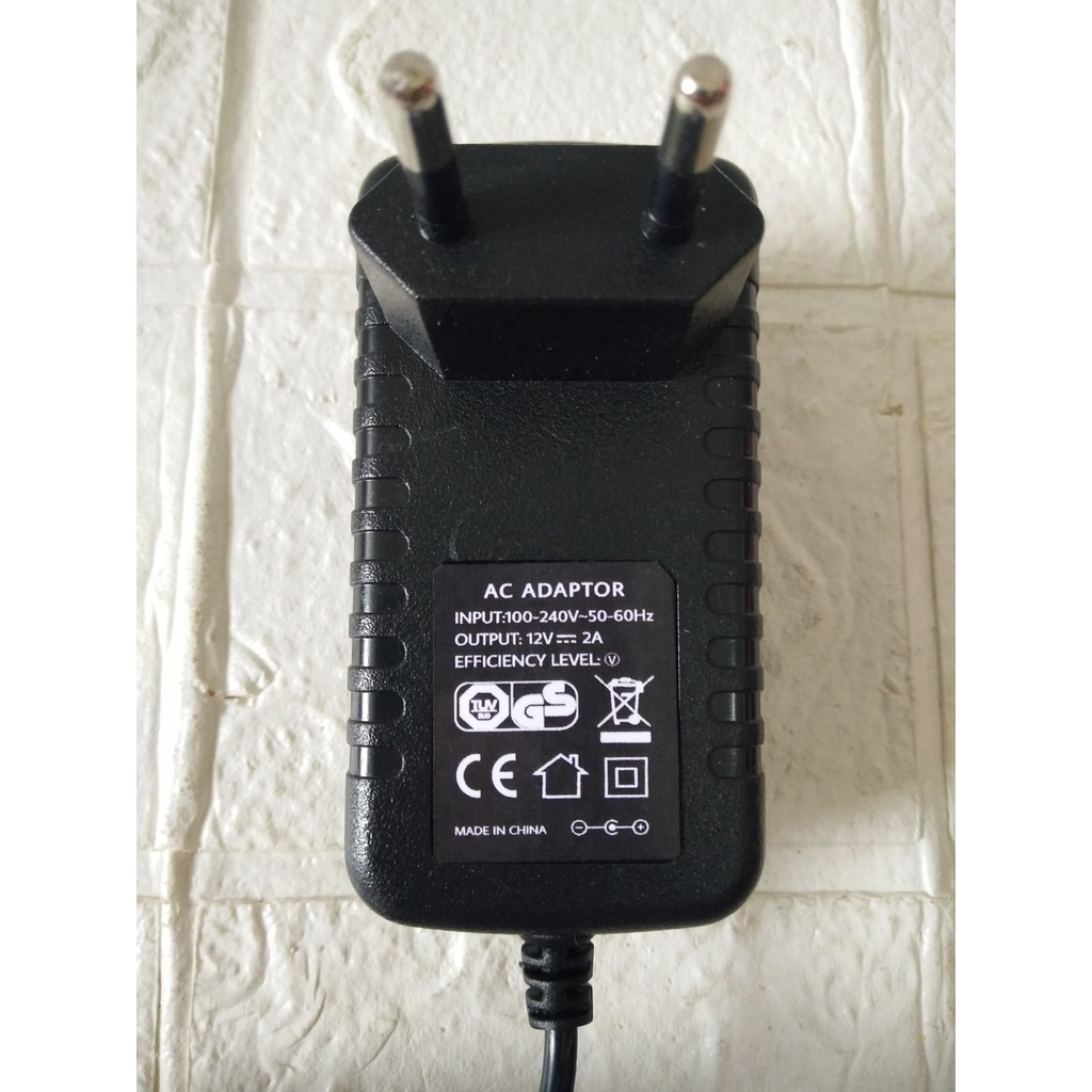 AC ADAPTOR 12V 2A Jek DC 5.5mm X 2.1mm - 2.5mm