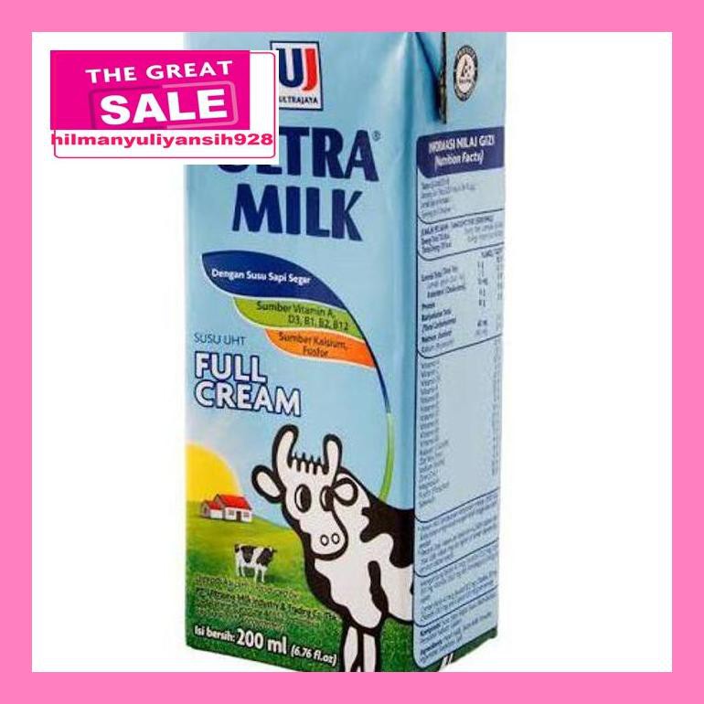 

02T4Dpsum Susu Ultra Rasa Full Cream 200 Ml (1 Karton Isi 24 Pcs) S30Ytd50