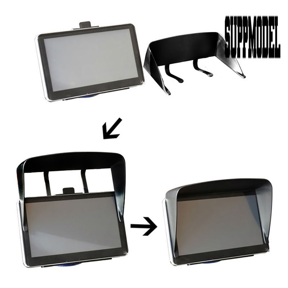 Sun Visor Pelindung GPS Mobil Universal Anti Silau Ukuran 5 &quot;