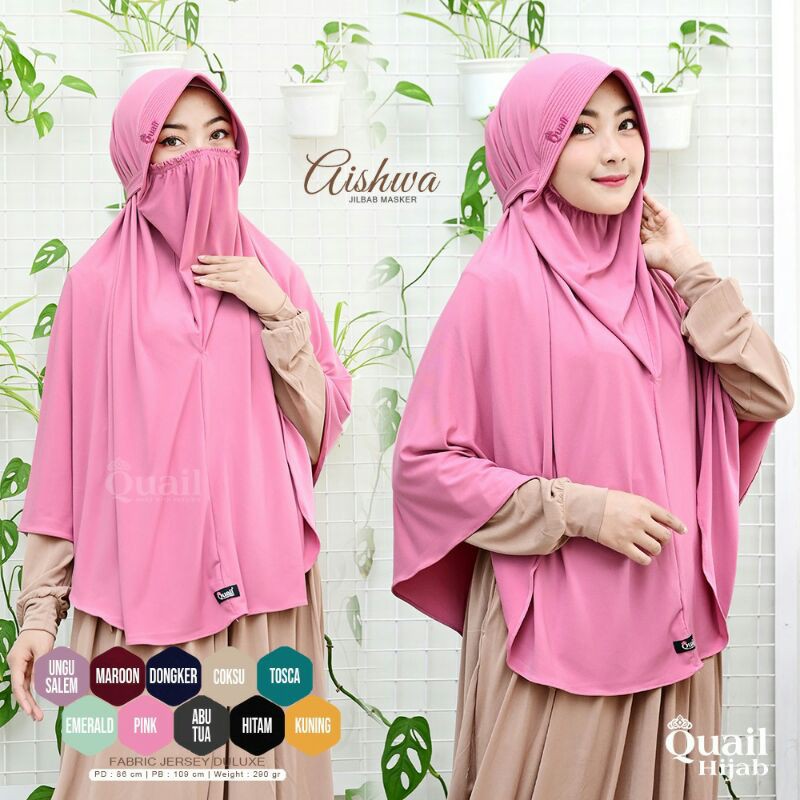 HIJAB MASKER AISHWA QUAIL HIJAB