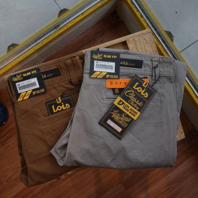 Celana Chino Slimfit Lois Original 100%
