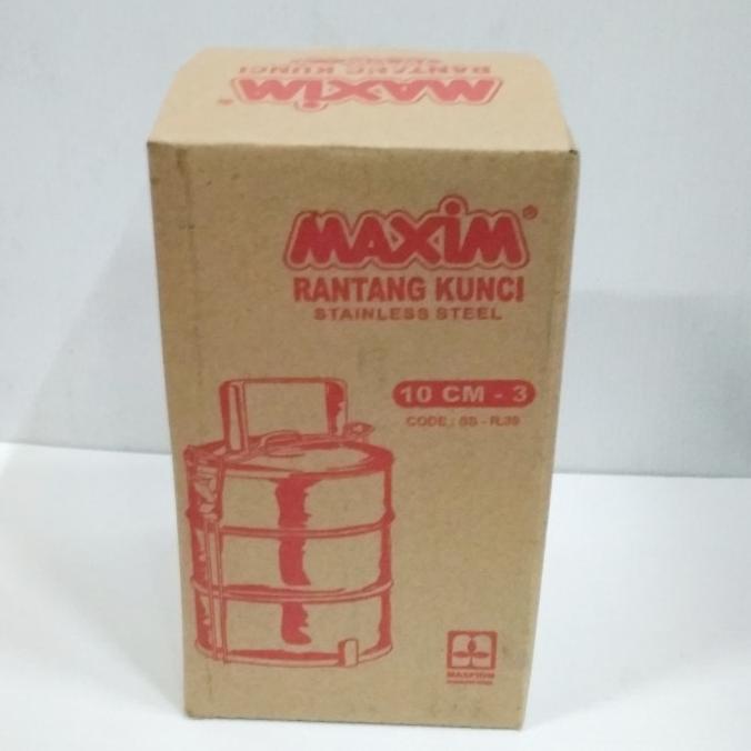 Maspion rantang stainless susun 3/Rantang susun 3 stainless 10cm