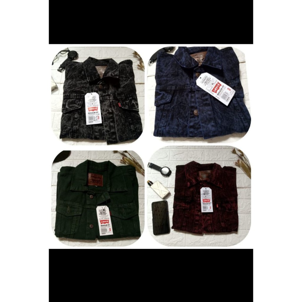 Jaket Jeans Sanwash Premium Jaket Denim Model Sanwahs Pria