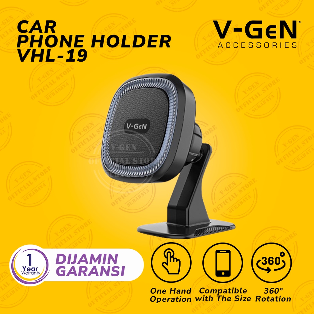 Dashboard Car Phone Magnetic Holder HP Mobil V-GeN VHL-19 Car Mount