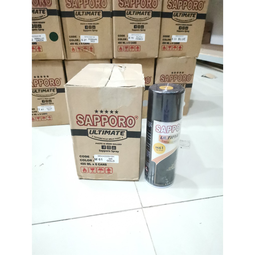 Cat Semprot Sapporo Ultimate 24K Gold 400ML