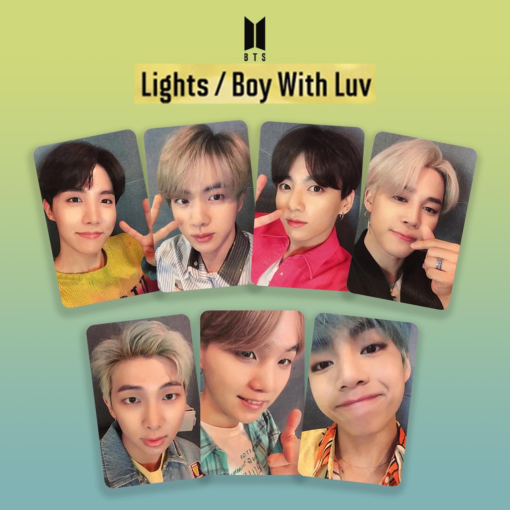 Ready Photocard Bts Light Japan Album Unofficial Version Murah Lengkap Shopee Indonesia