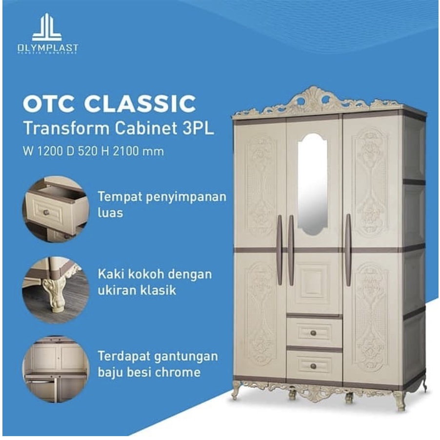 LEMARI PAKAIAN OLYMPLAST-NAPOLY
