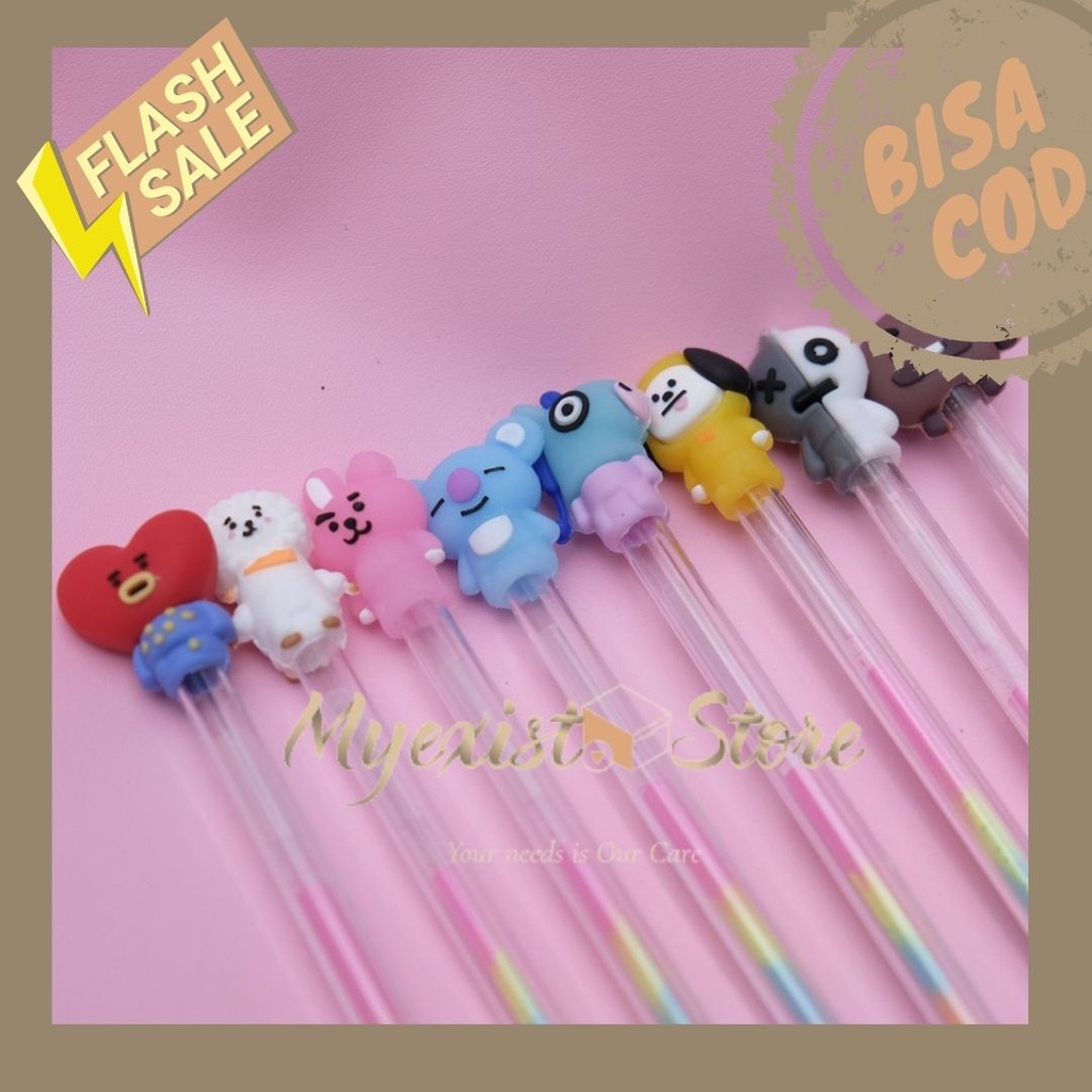 

pulpen KPOP pen rainbow pelangi warna warni boys BOLPEN JAKARTA PENA PEN Pena BT21 Warna-warni Multi Color Pelangi Rainbow Bolpen Pen Pulpen Karakter Army Bangtan KPop BTS -IVN138