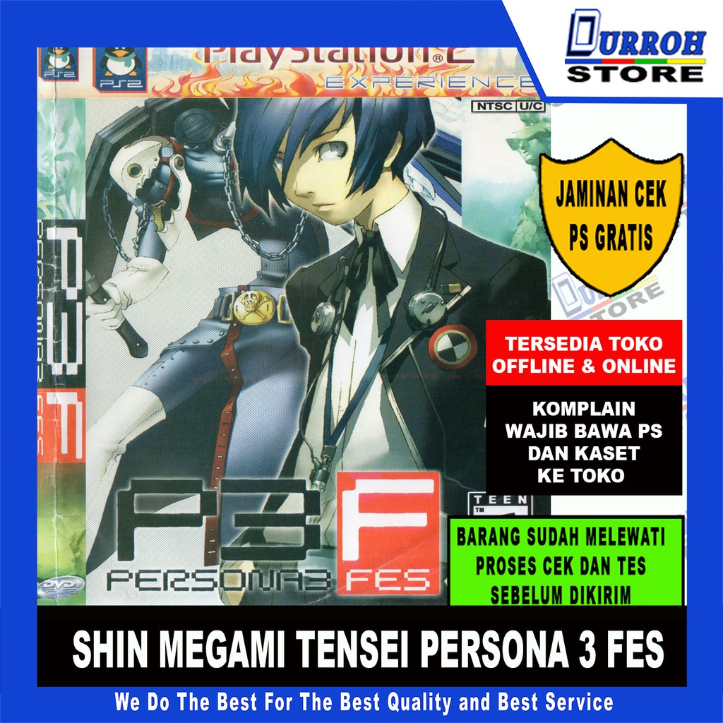 KASET GAME PS2 SHIN MEGAMI TENSEI PERSONA 3 FES