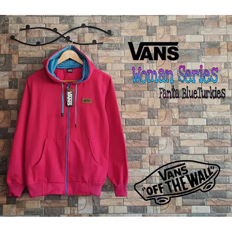 Jual Jaket Wanita Vans Pink Blue Turkish Murah