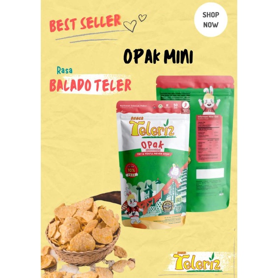 

Opak Balado Teler 40 gram
