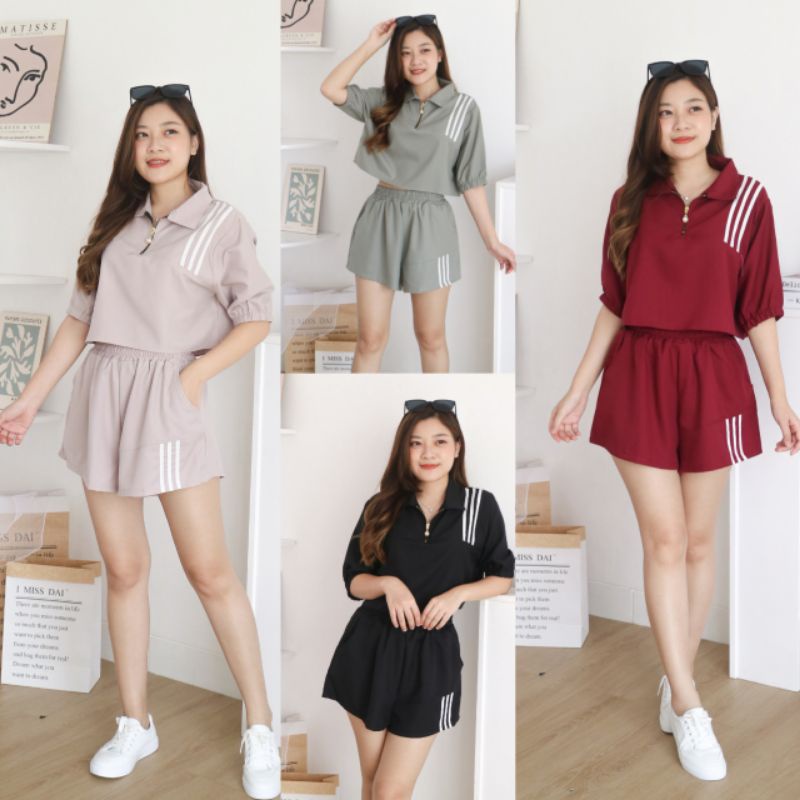 JENNIE SET - Celana Pendek - Setelan Wanita - Homewear