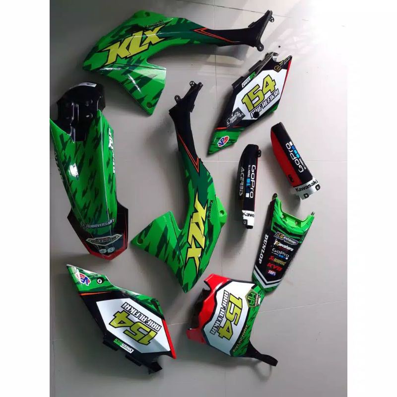 Decal sticker KLX BF .DTRACKER.KLX 150 GLOSSY ORAJET