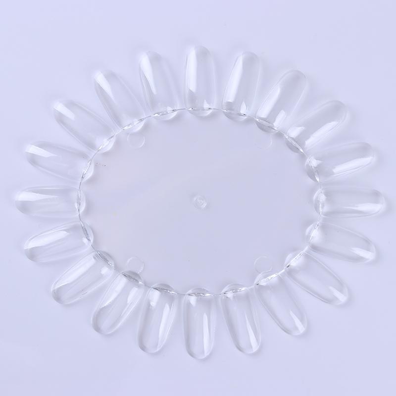 White Card False Nail Tips Fan Nail Manicure Art Display Tools