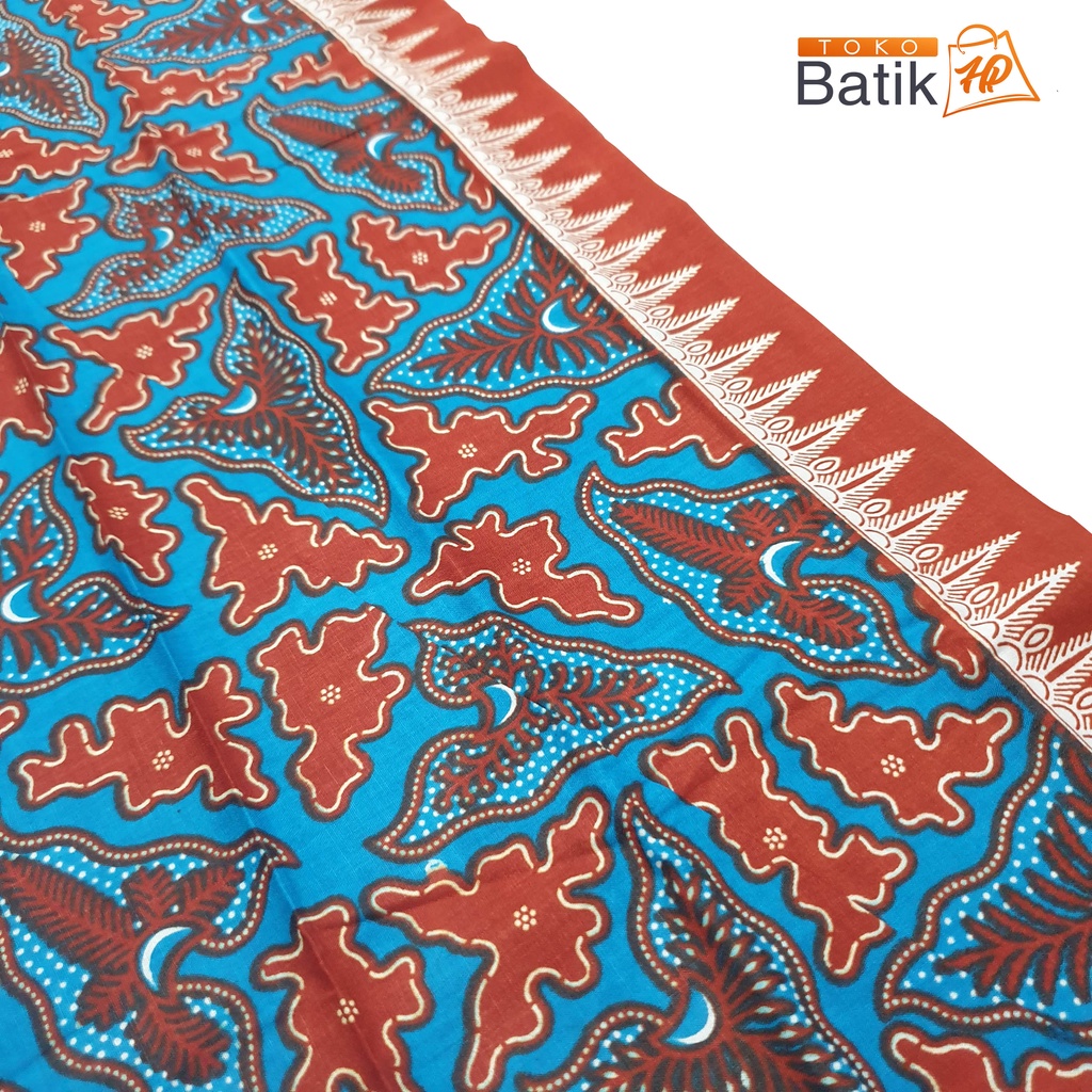 Bahan Banyumas Printing Khas Banyumasan Biru Manis / Kain Bahan Batik