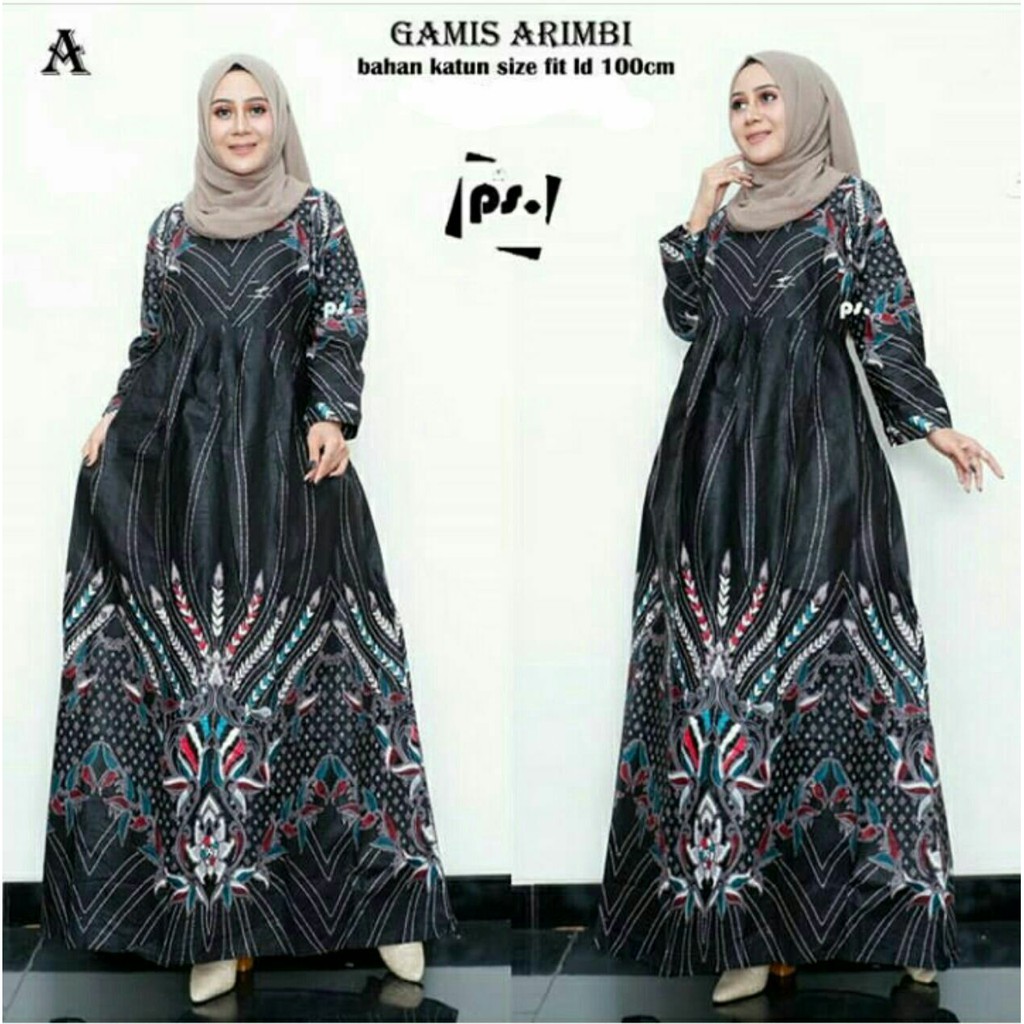 Gamis Baju Gamis Batik Wanita Muslim Model Terbaru Zamzam Garansi Termurah Di Shopee