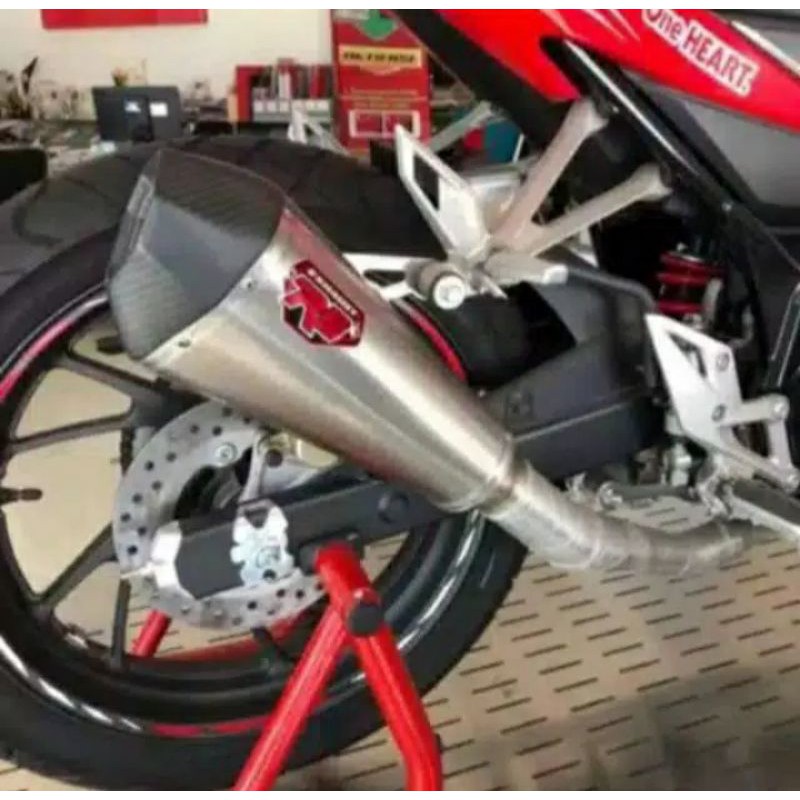 knalpot R9 zeta original honda-knalpot CB 150 CBR 150 Original