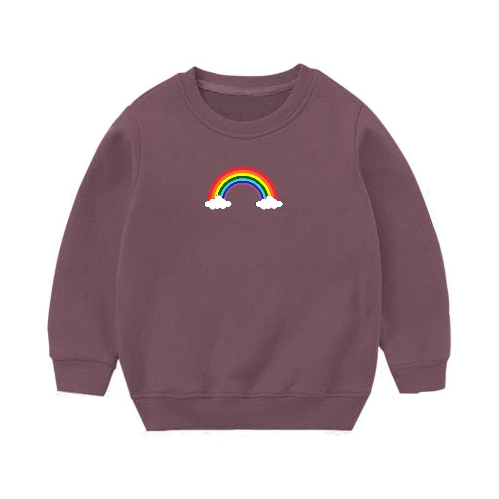 sweater anak perempuan crewneck anak anak unisex flece ori M L XL