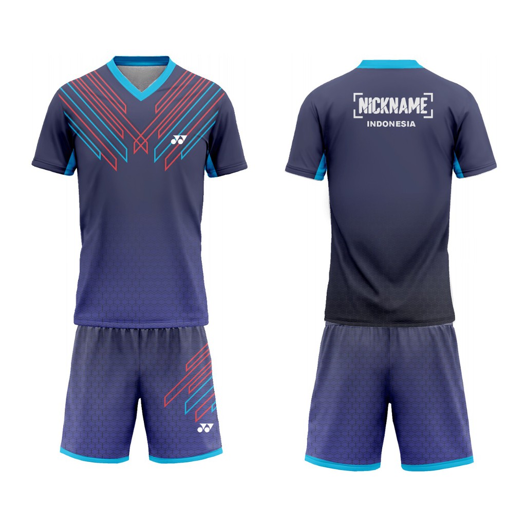 SETELAN BAJU GAMING, FUTSAL, BADMINTON CUSTOM DESIGN SENDIRI