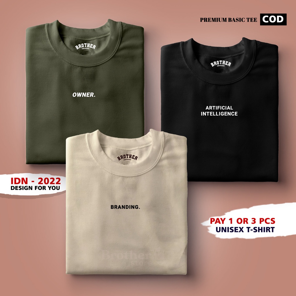 BUY 1 OR 3 PCS ( PROMO COD ) BROTHER STORE / Kaos Distro100% Catoon Combed 30s / ArticelOBA