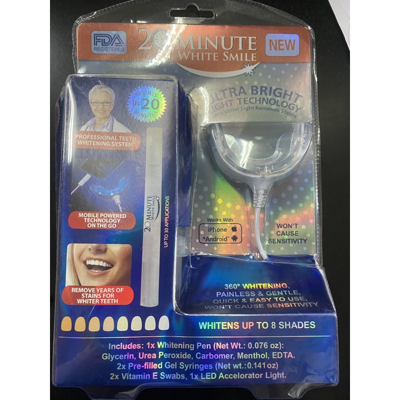 20 minute white smile / pemutih gigi usb