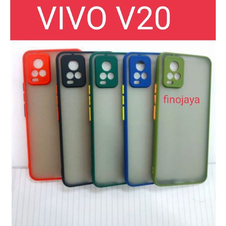 Case Aero My choice Vivo V20 Silikon Dove pelindung Camera