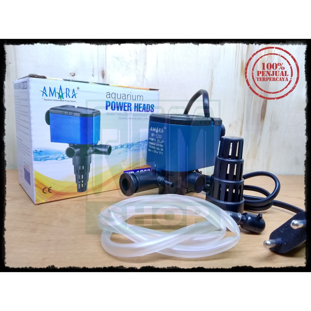 Amara WP1200 WP 1200 power heads mesin pompa celup aquarium aquascape murah