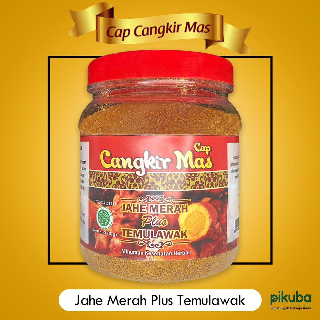 

DELAbeauty - Cangkir Mas Jahe Merah Plus Temulawak Kunyit Minuman Kesehatan Herbal 3 in 1 plus Gula Alami