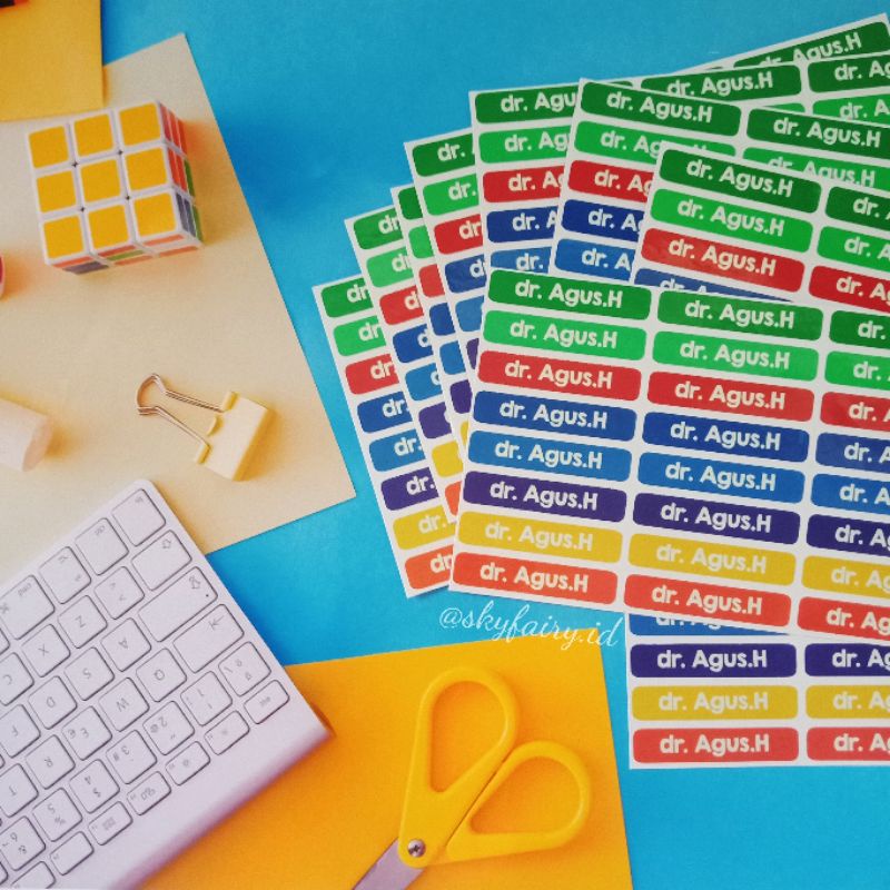 

Stiker Nama/Stiker Pensil Waterproof