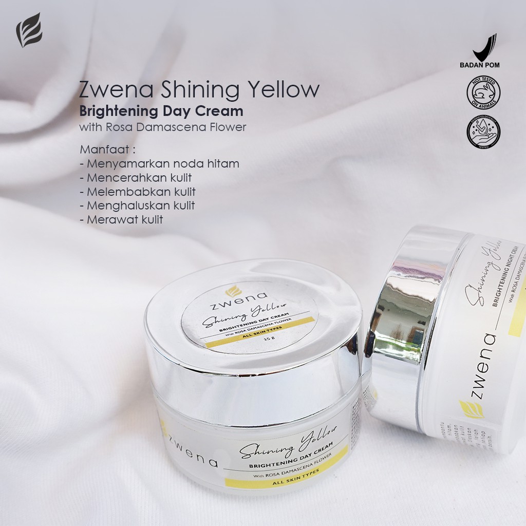 ZWENA Brightening Day Cream with Rosa damascena Flower Skincare Pencerah dan Nutrisi Wajah Original BPOM