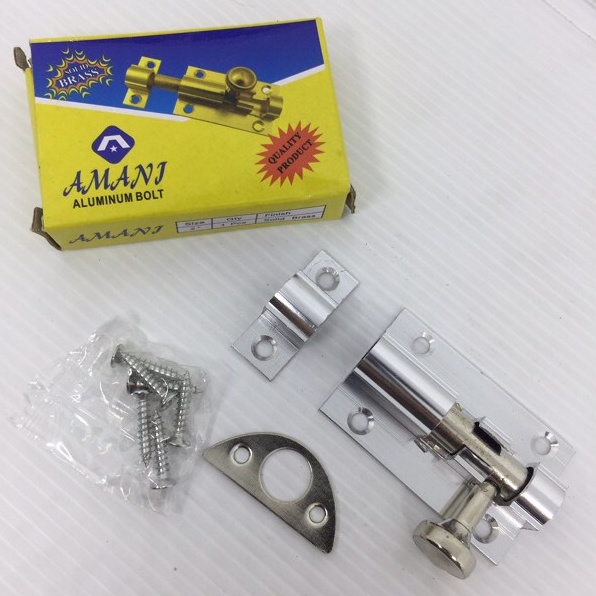 Grendel Pintu Rumah / Selot Pintu Rumah Aluminium 2 / 3 /4 / Slot Pintu Rumah / Selot Jendela AMANI