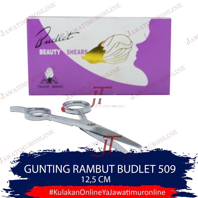 Gunting Rambut 12 cm Pakai Buntut Budlet 509 Gunting Potong Rambut Budlet 14 cm