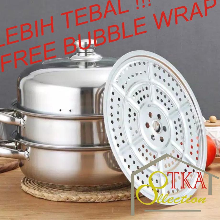 ☏ PANCI KUKUS 3 SUSUN Stainless Dandang Steamer PANCI KUKUS 3 SUSUN Stainless Dandang Steamer ❃