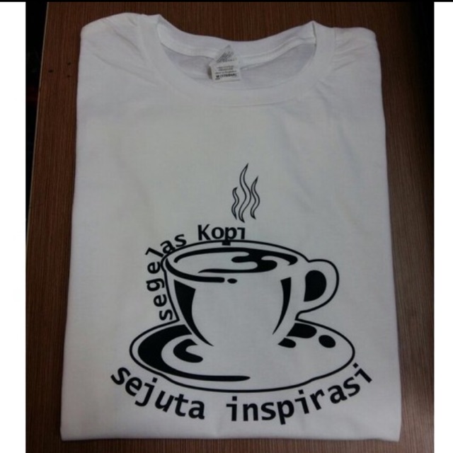 Kaos distro kaos custom kaos segelas kopi sejuta inspirasi kaos distro sablon polyflex bahan lembut